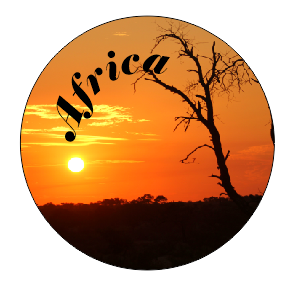 Button Magnet Africa Sunset