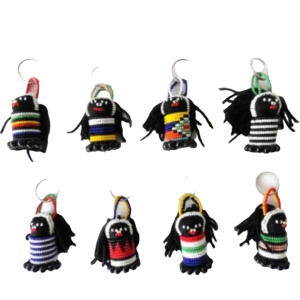 Beaded Key Ring Zulu Doll Small