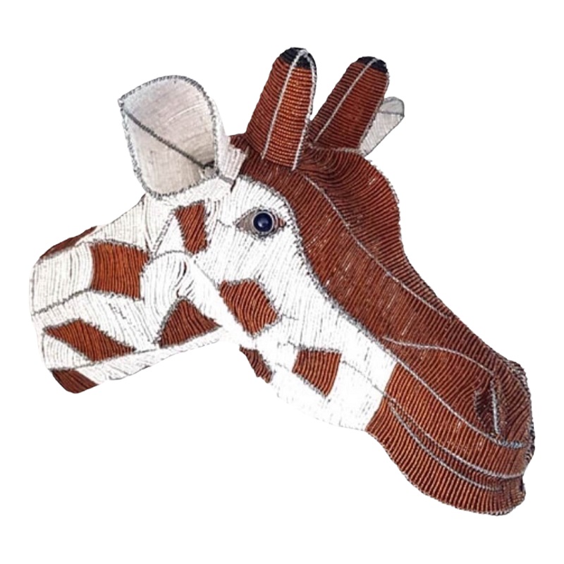 Beaded Giraffe Head