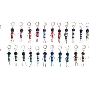 Beaded Key Ring Zulu Doll