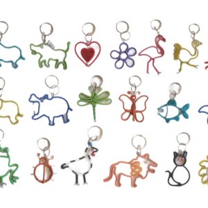 Beaded Key Ring Scooby Outline