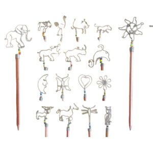 Wire Pencil with Beads