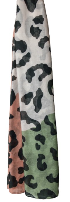 Scarf-Animal Print-Green