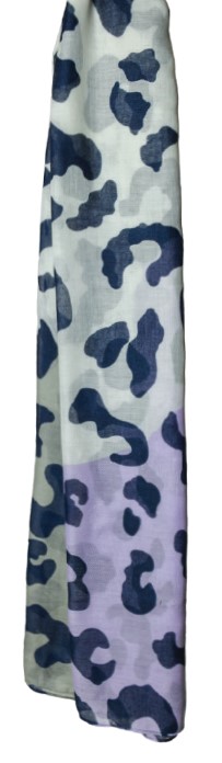 Scarf-Animal Print-Purple