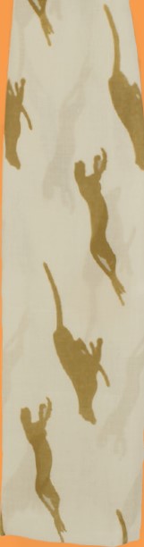 Scarf-Cheetah-Cream (Small)