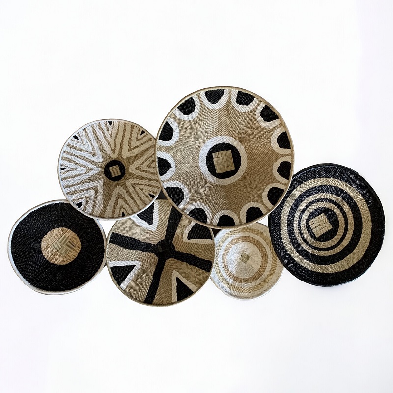 Tonga Basket Painted 25cm