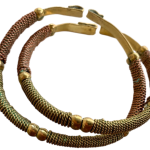 Solid Copper and Brass Bangle