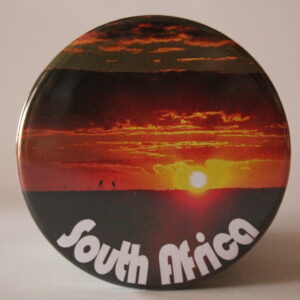 Button Badge Sunset Birds
