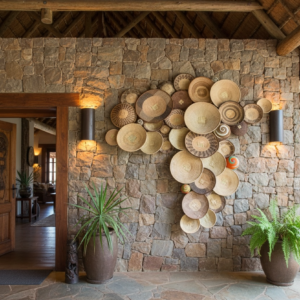 Africa wall basket display 2m x 1.8m