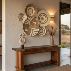 Tonga painted basket set 5pcs