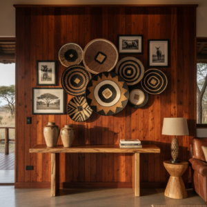 Tonga painted basket set 8pcs