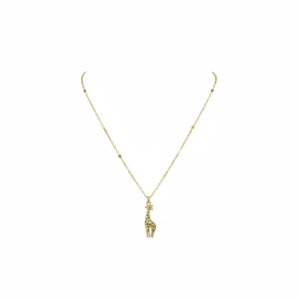 18k Gold plated necklace with a giraffe pendant