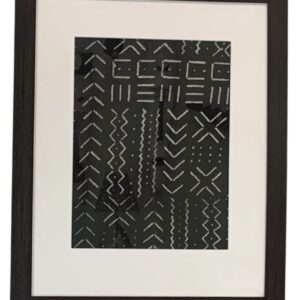 African Mudcloth Wall Art Framed