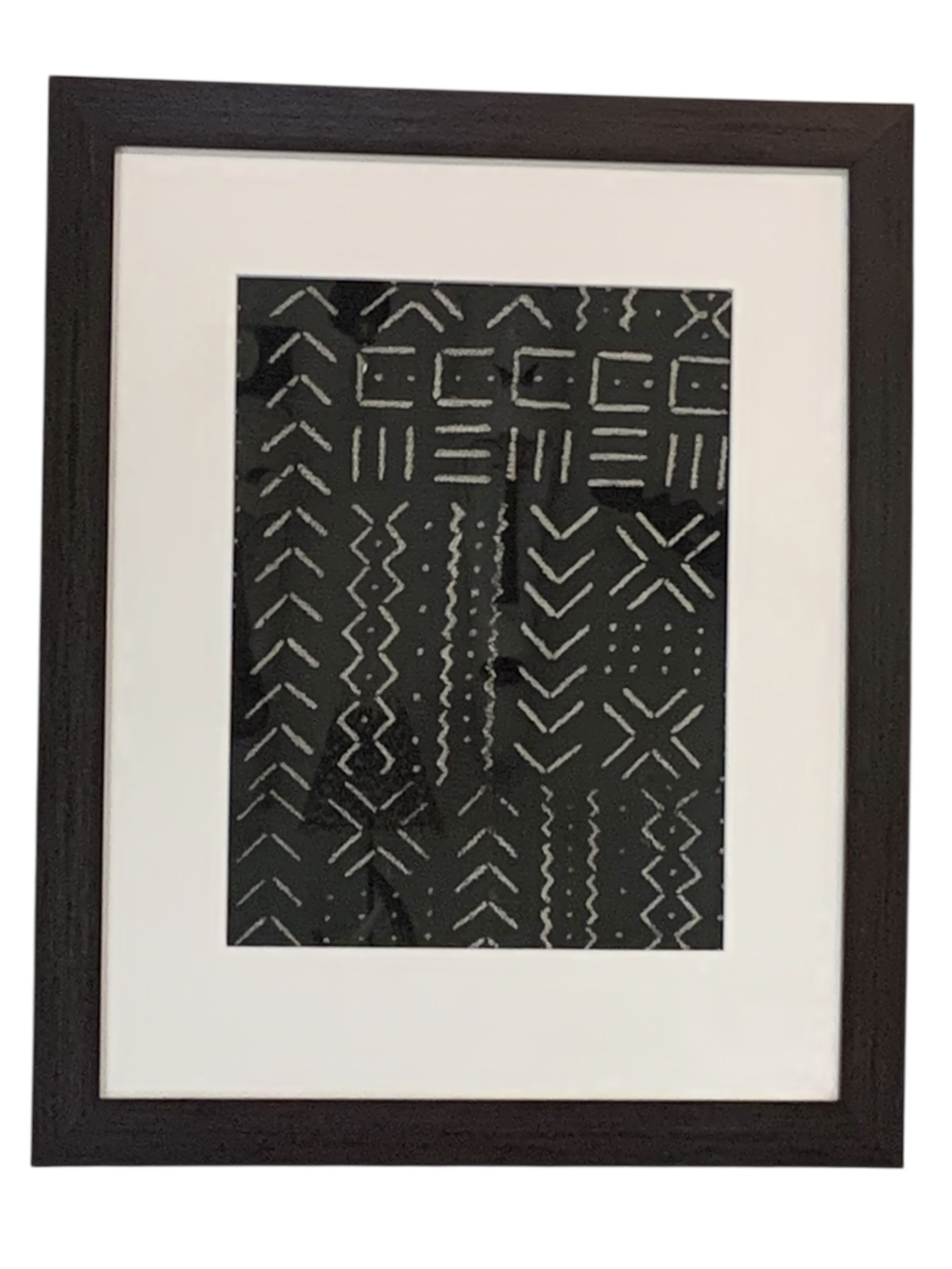 African Mudcloth Wall Art Framed