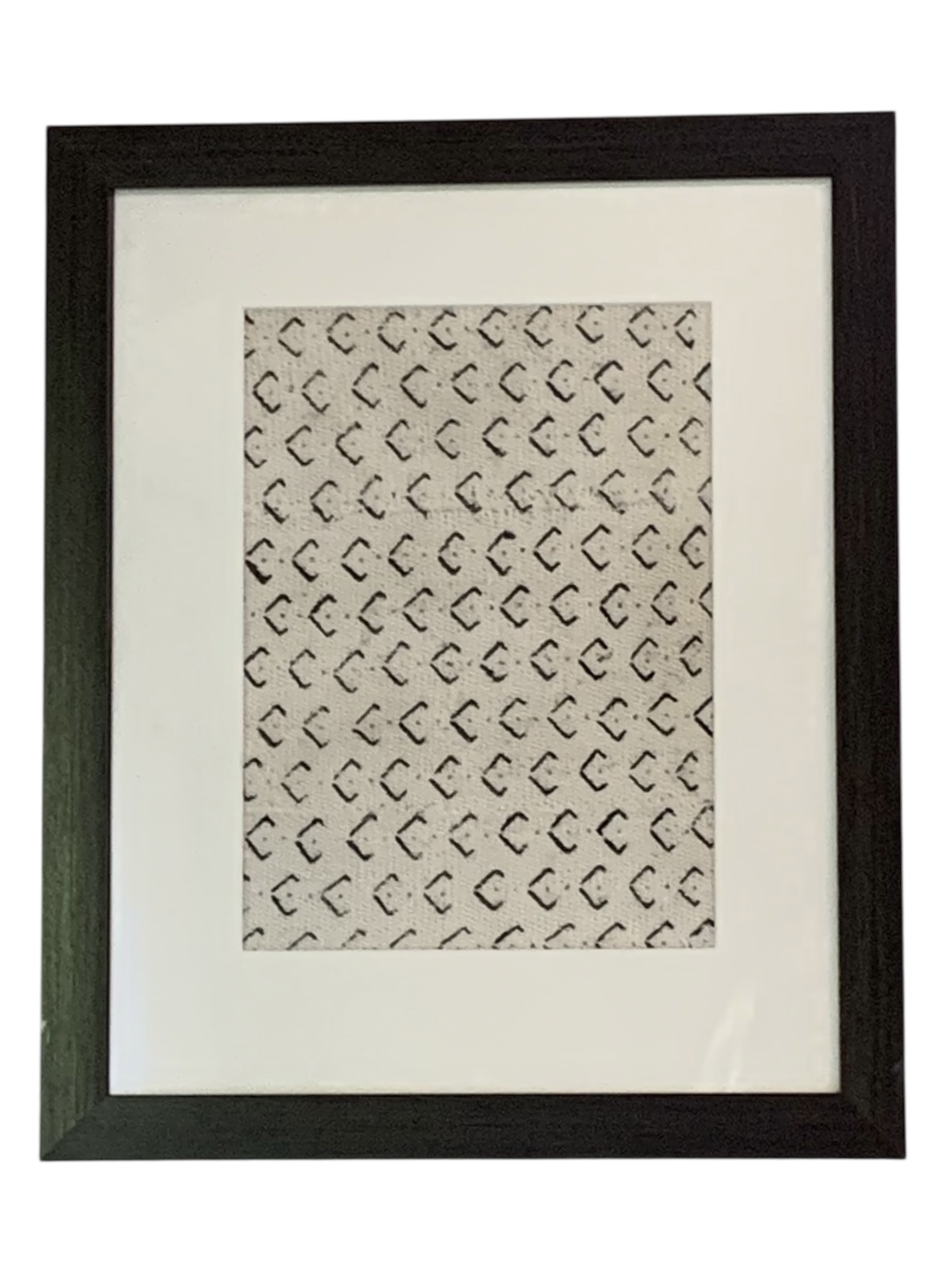 African Mudcloth Wall Art Framed